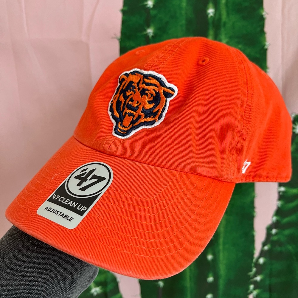 Bright orange Bears cap